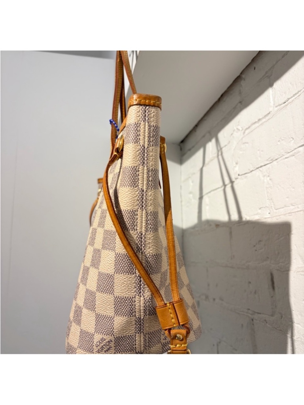 Louis Vuitton Neverfull PM Damier Azur with COA - Picture 12 of 13